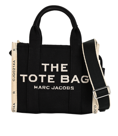 Small Tote, £150, Handbags, Black/White, Canvas, Front view